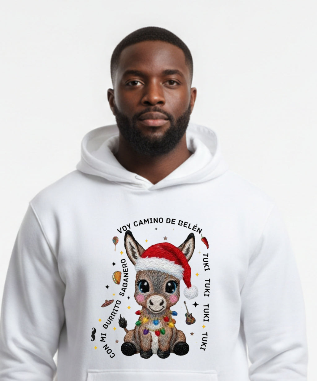 Mi Burrito Sabanero Mexican Latch Hook Yarn Crochet — Unisex Hoodie